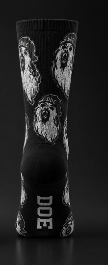 DOE All Over Ghost Face Socks