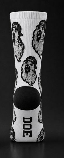 DOE All Over Ghost Face Socks