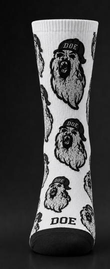 DOE All Over Ghost Face Socks