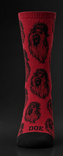 DOE All Over Ghost Face Socks
