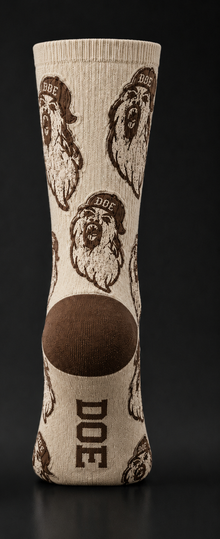 DOE All Over Ghost Face Socks