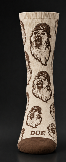 DOE All Over Ghost Face Socks