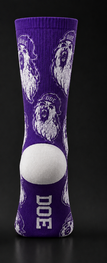 DOE All Over Ghost Face Socks