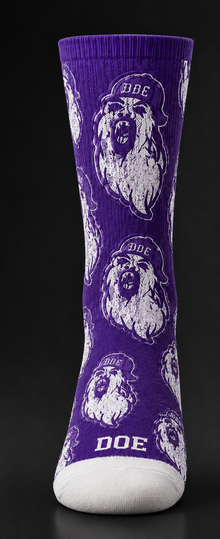 DOE All Over Ghost Face Socks
